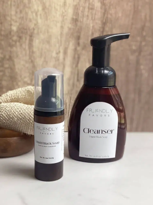 black soap foaming cleanser