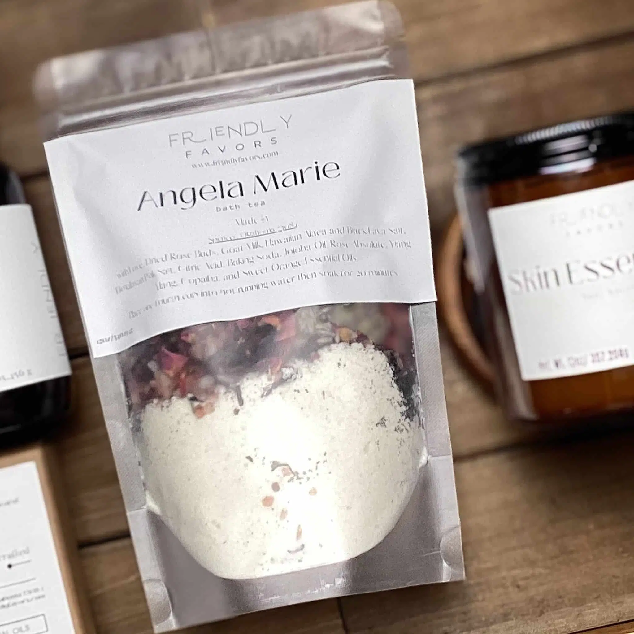 goat milk bath soak with rose geranium sweet orange essential oil blend