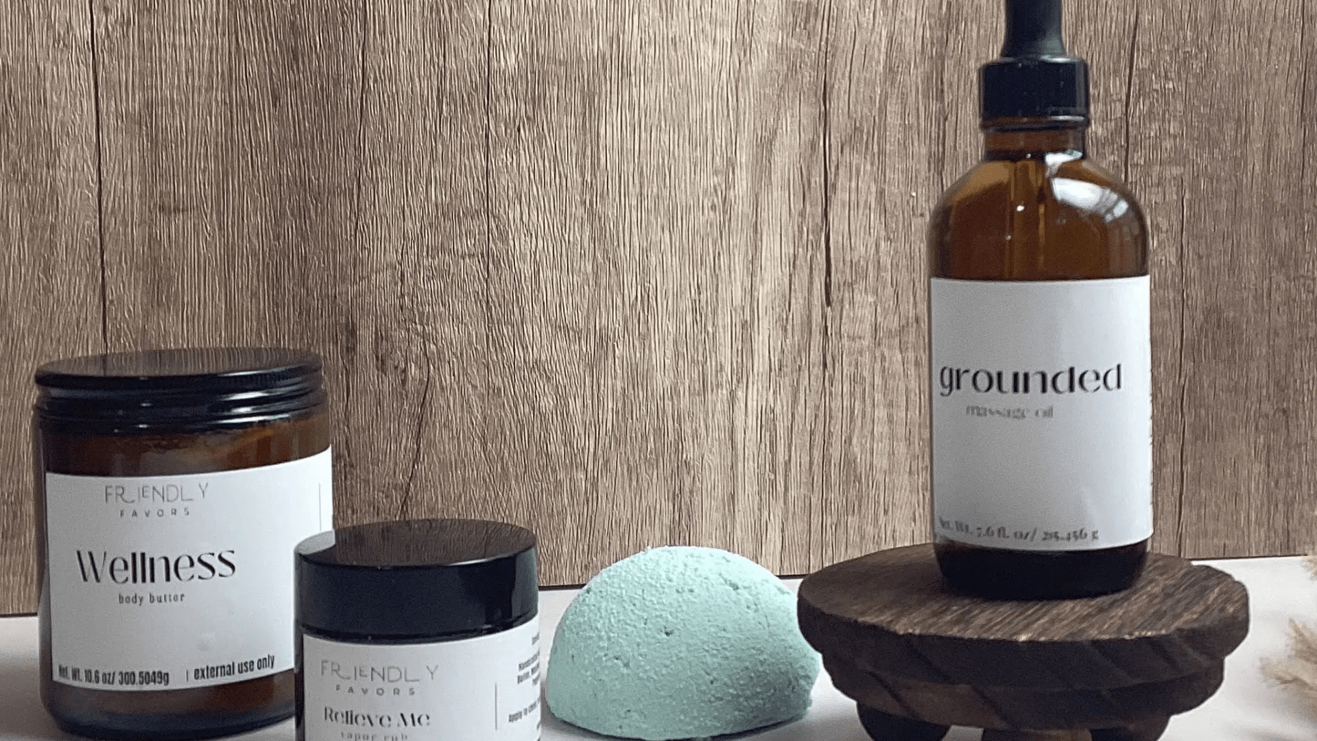 sap gift set body butter menthol rub bath bomb massage oil