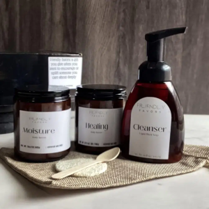 skin healing kit body butter black soap cleanser